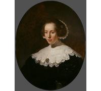 Poster ritratto di signora olandese Atique Elegance Wall Art -...