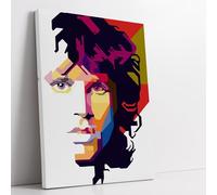 Poster Ritratto Moderno Jim Morrison 100x150cm - Stampa su Tela Artistica SENZA CORNICE, Quadri Moderni Soggiorno, Arredo Casa Ufficio, Eco-Friendly, Made in Italy