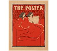 Poster Rivista Art Nouveau The Poster Copertina Rossa Wall -...