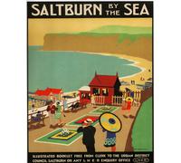 Poster Saltburn by the Sea British Railway Wall Art - 12X16/16X20/18X24/24X36