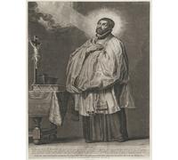 Poster San Francesco Saverio con Luce Divina Wall Art - 12X16/16X20/18X24/24X36