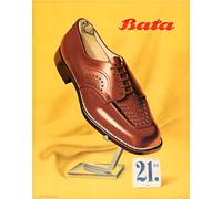 Poster scarpe Bata scarpe classiche in pelle pubblicità wall art -...