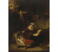 Poster Scena Sacra Famiglia - Arte da Parete Barocca Vintage -...