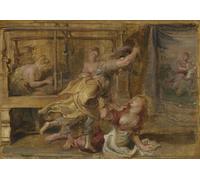 Poster scena vendetta mitologica arte da parete femminile -...