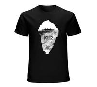 Poster Simple Design Titanic Valentine Romantic Film O-Neck 100% Cotton Short Sleeve Unisex T-Shirt S