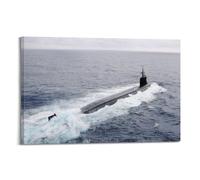 Poster sottomarino degli Stati Uniti USS Connecticut SSN 22 Seawolf classe nucleare ad attacco veloce sottomarino poster decorativo su tela poster da parete e immagine artistica stampa moderna camera