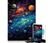 Poster spaziale retrò per adolescenti, puzzle da 1000 pezzi, gioco di logica, divertimento al chiuso, bordo premium, regalo memorabile (38x26cm)