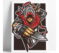 Poster Stampa Artistica A3 NINJA ASSASSINO Home Design Camera Parete Casa Studio