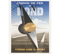 Poster stampa da viaggio francese Chemin de Fer Wall Art -...