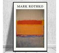 Poster Stampa di Arte Della Parete Mark Rothko Famosa Pittura A Olio Astratta Immagine Della Parete Poster e Stampe per Soggiorno Complementi Arredo Casa 80x120 cm Senza Cornice