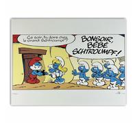 Poster stampa offset Les Puffi, Buonsoir Bébé Puffi (40x30 cm)