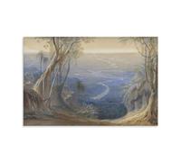 Poster stampato di Edward Lear's Famous Landscape Paintings, 61 x 91 cm