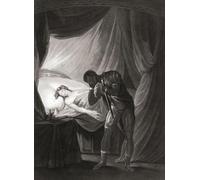 Poster stampato di William Shakespeare Othello Act V Scene II di William Leney del XVIII secolo dopo un'opera di Josiah Boydell. Ken Welsh (33 x 45 cm)