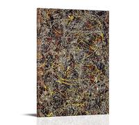 Poster stampato su tela n. 5 di Jackson Pollock, opera d'arte alla moda, da appendere alla parete, decorazione per la casa, idea regalo, 30 x 45 cm