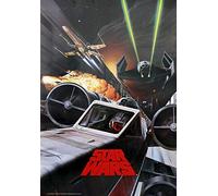 'Poster "Star Wars Death Star Battle in canale/Battaglia nel canale di stella della morte (68,5 cm X 101,5 cm)