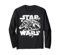 Poster Star Wars Millennium Falcon Tie Fighter Battle Poster Maglia a Manica