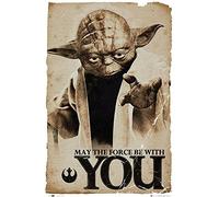 Poster Star Wars Yoda May the Force be with You (61 cm x 91,5 cm) + poster a U
