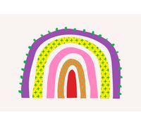 Poster stravagante arcobaleno arte da parete stelle asilo nido -...