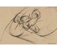 Poster Study for Dynamic Force of a Cyclist II (1913) di Umberto Boccioni (61 x 91,4 cm)