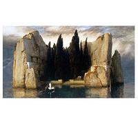 POSTER su carta fotografica premium 270 gr - Bocklin L'isola dei morti Fine Art Print Locandina HD 100% QUALITà ITALIA Idea Regalo Casa quadro home (A2)