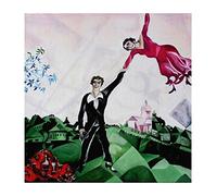 POSTER su carta fotografica premium 270 gr - Marc Chagall - La Passeggiata (The Promenade) - Fine Art Print Locandina HD 100% QUALITà ITALIA Idea Regalo Casa quadro home (A3)