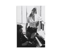 Poster su tela 60 * 90cm Senza Cornice Serge Gainsbourg Jane Birkin Poster Canvas Wall Art Pictures for Bedroom Wall Art Gifts Decor