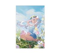Poster su tela a tema anime 2 di Frieren: Beyond Journey's End, decorazione per camera da letto, ufficio, camera da letto, regalo, 50 x 75 cm