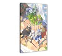 Poster su tela a tema anime 21 di Frieren: Beyond Journey's End, decorazione per camera da letto, ufficio, camera da letto, regalo, 50 x 75 cm