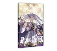 Poster su tela a tema anime 23 di Frieren: Beyond Journey's End, decorazione per camera da letto, ufficio, camera da letto, regalo, 50 x 75 cm