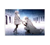 Poster su tela a tema anime 26 di Frieren: Beyond Journey's End, decorazione per camera da letto, ufficio, camera da letto, regalo, 50 x 75 cm