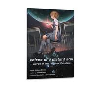 Poster su tela a tema anime, con voci di una stella lontana (5), stampe artistiche da parete, decorazione per la casa, poster artistici, 60 x 90 cm