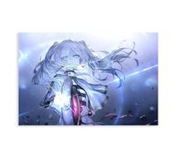 Poster su tela a tema anime Frieren: Beyond Journey's End 14, decorazione per camera da letto, ufficio, camera da letto, regalo, 50 x 75 cm