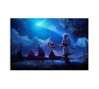 Poster su tela a tema anime Frieren: Beyond Journey's End 3, decorazione per camera da letto, ufficio, camera da letto, regalo, 50 x 75 cm