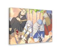 Poster su tela a tema anime Frieren: Beyond Journey's End 9, decorazione per camera da letto, ufficio, camera da letto, regalo, 50 x 75 cm