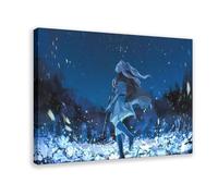 Poster su tela a tema anime Frieren: Beyond Journey's End, decorazione per camera da letto, ufficio, camera da letto, regalo, 50 x 75 cm