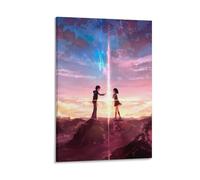 Poster su tela a tema anime, motivo: Voci di una stella distante (6), decorazione artistica da parete, decorazione moderna, 50 x 75 cm