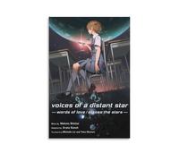Poster su tela a tema anime, motivo: "Voci di una stella lontana" (5), stampe artistiche da parete, decorazione per la casa, poster artistici, 20 x 30 cm