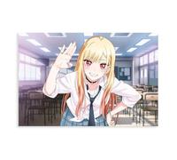 Poster su tela a tema anime My Dress-Up Darling 14, decorazione per camera da letto, sport, ufficio, camera, regalo, senza cornice: 60 x 90 cm