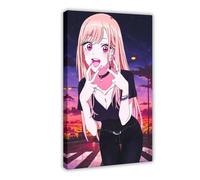 Poster su tela a tema anime My Dress-Up Darling 18, decorazione artistica da parete per soggiorno e camera da letto, con cornice, 30 x 45 cm