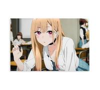 Poster su tela a tema anime My Dress-Up Darling 7, decorazione artistica da parete per soggiorno e camera da letto, senza cornice: 40 x 60 cm