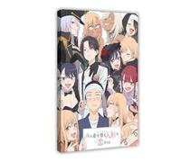 Poster su tela a tema anime My Dress-Up Darling Season 2, decorazione per camera da letto, ufficio, camera da letto, regalo, cornice 30 x 45 cm