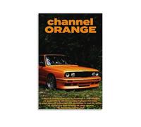 Poster su tela arancione con Frank Ocean Channel per camera da letto, decorazione artistica da parete, stampa artistica da parete, stampa retrò, decorazione per la casa e la camera da letto, 60 x 90