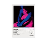 Poster su tela con album "Tv Girl Who Really Cares", decorazione artistica da parete per soggiorno e camera da letto, senza cornice, 30 x 45 cm