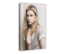 Poster su tela con attrice Chloe Grace Moretz, decorazione artistica da parete per soggiorno, camera da letto, 50 x 75 cm