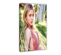 Poster su tela con attrice Chloe Grace Moretz, decorazione artistica da parete per soggiorno, camera da letto, 30 x 45 cm