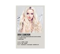 Poster su tela con attrice Dove Cameron 1, decorazione per camera da letto, sport, ufficio, camera da letto, regalo, senza cornice, 30 x 45 cm