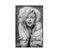 Poster su tela con autografo di Marilyn Monroe, decorazione artistica da parete per soggiorno e camera da letto, senza cornice, 40 x 60 cm