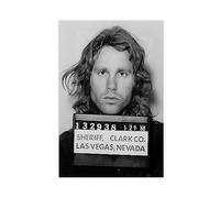 Poster su tela con cantautore Jim Morrison, decorazione per camera da letto, sport, ufficio, stanza, regalo, senza cornice, 30 x 45 cm