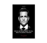 Poster su tela con citazione Harvey Specter su tela, decorazione da parete per camera da letto, sport, paesaggio, ufficio, decorazione per la stanza, idea regalo, 30 x 45 cm