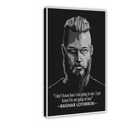 Poster su tela con citazione motivazionale del film The Vikings, Ragnar Lothbrok, decorazione artistica da parete per soggiorno e camera da letto, 50 x 75 cm